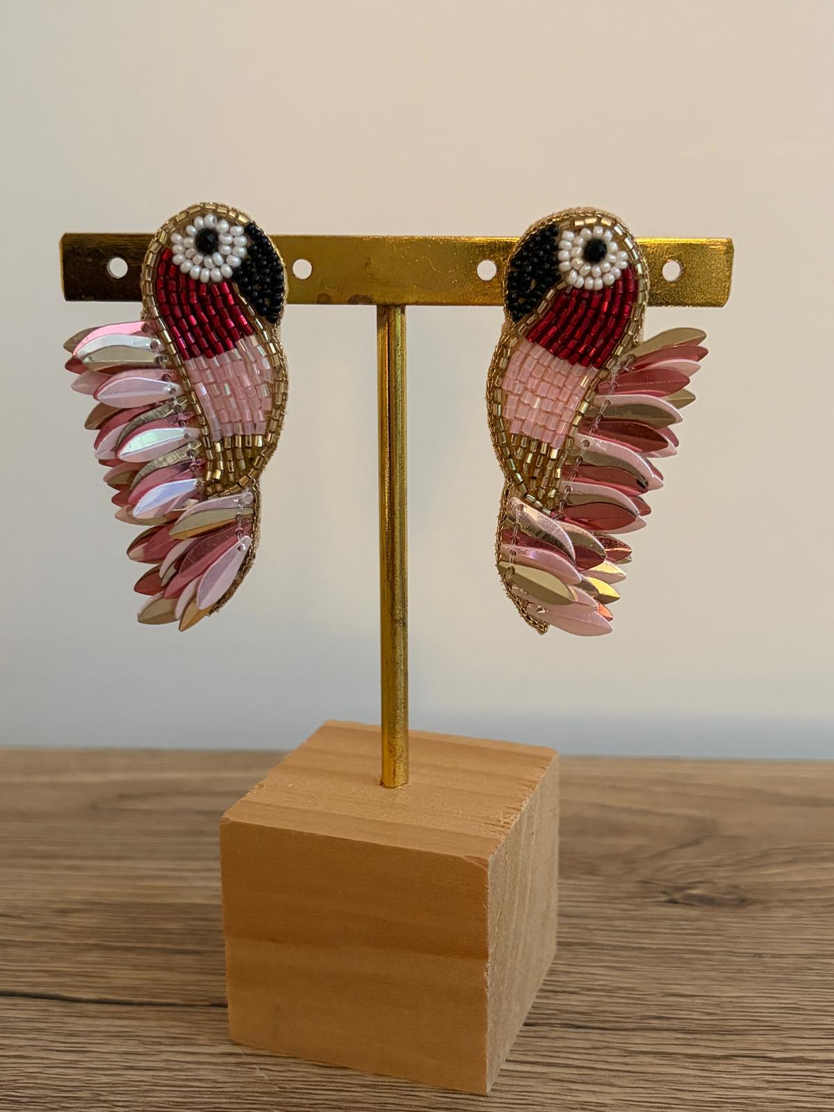 Cassiopeia embroidered earrings