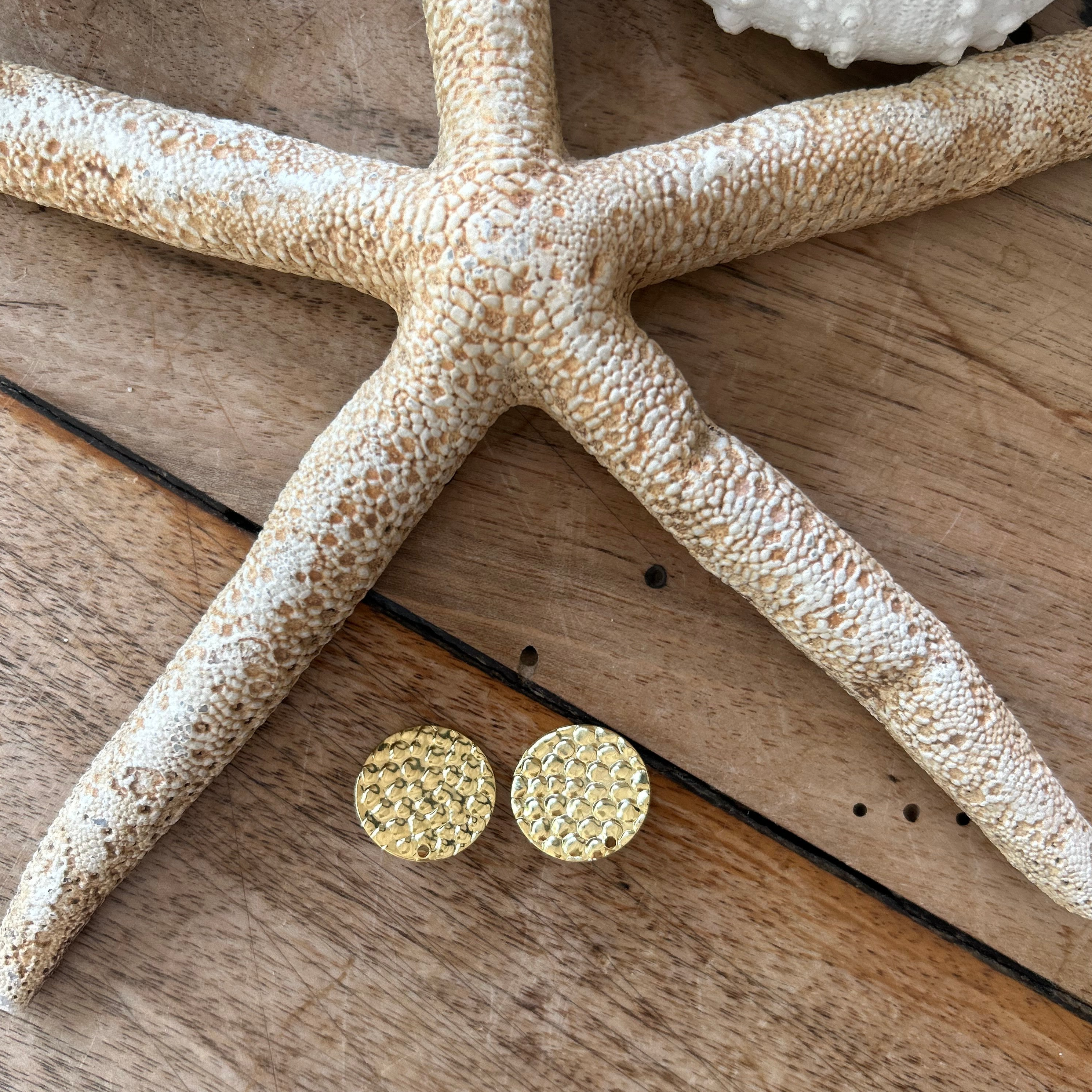 Boucles d'oreilles brodées Gabrielle Maison Fauve